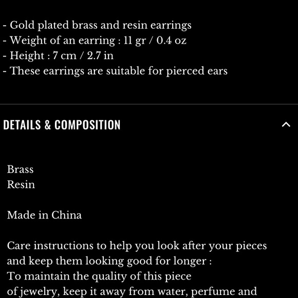 Sezane earrings in Ecru NWT - Picture 4 of 4